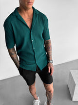 Camicia Oversize a Costine - Sambuco