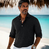 AMEDEO™ | Elegante Camicia in Cotone e Lino